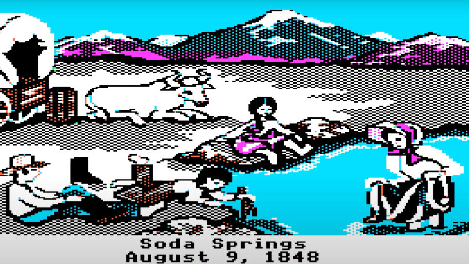 A screenshot from The Oregon Trail