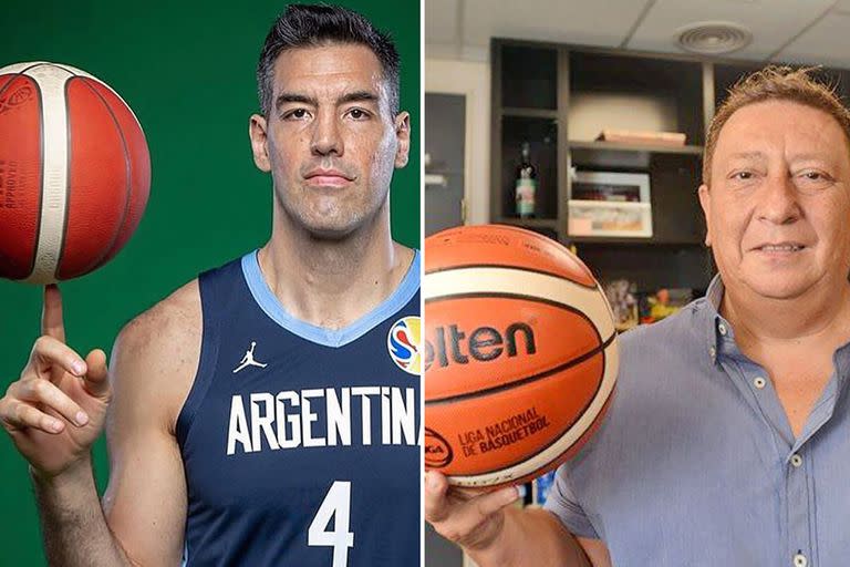 Luis Scola, capitán del seleccionado argentino, y Fabián Borro, presidente de la Confederación Argentina de Básquetbol, transitan veredas opuestas y lejanas.