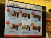 <p>The menu at Hawker Chan. </p>