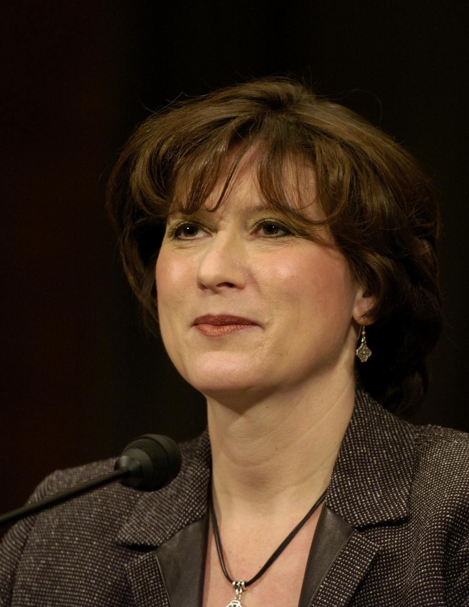 Federal judicial nominee Diane S. Sykes of Wisconsin appears before the Senate Judiciary Committee on Wednesday, February 11, 2004.&nbsp;