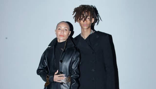 Jada and Jaden at a media event