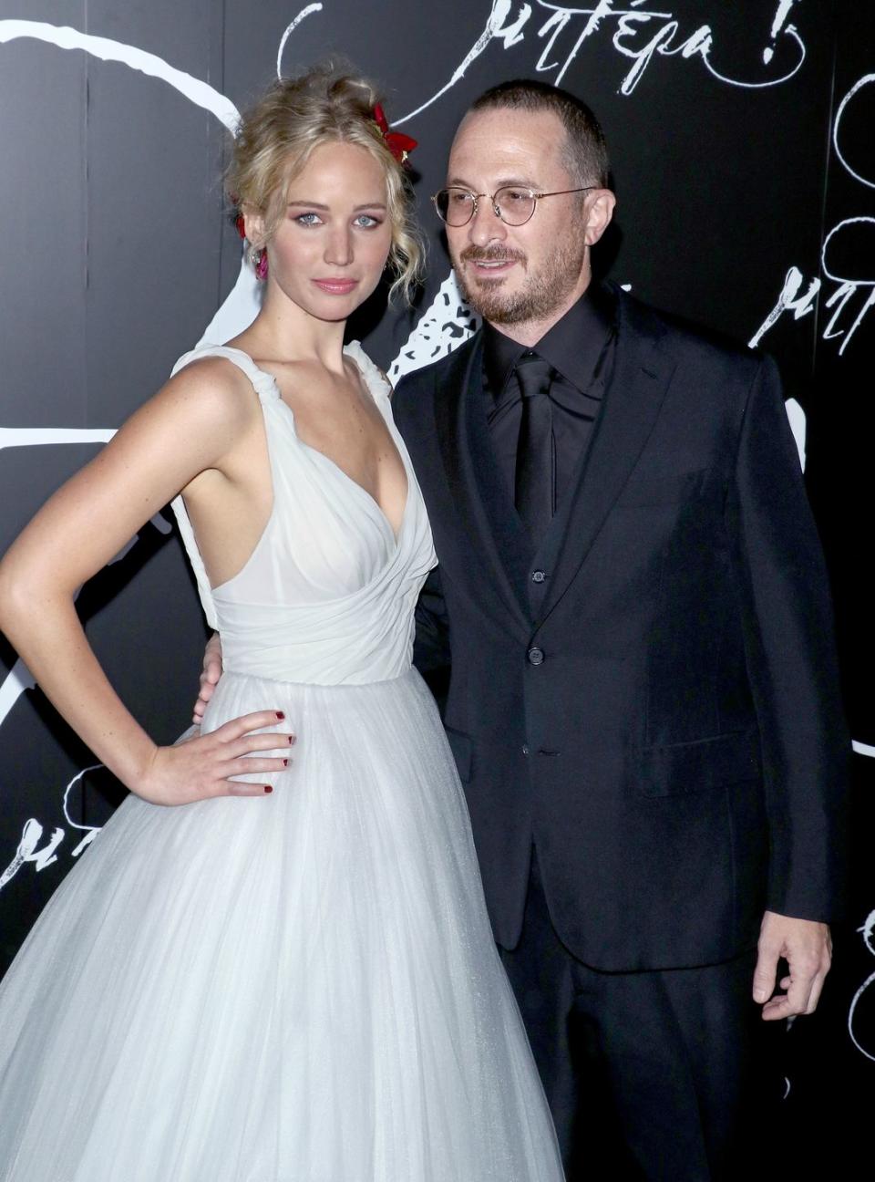 Jennifer Lawrence and Darren Aronofsky