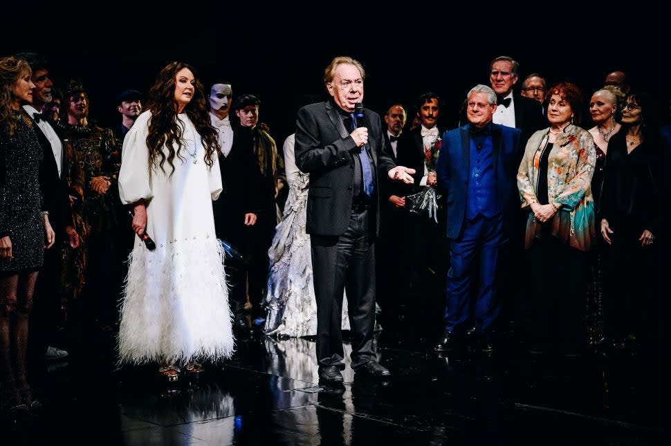 Andrew Lloyd Webber dedicated the final 'Phantom of the Opera' show to late son