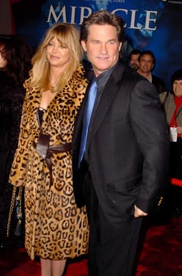 Goldie Hawn and Kurt Russell at the LA premiere of Disney's Miracle