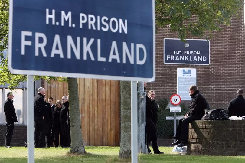 Staff outside H.M Frankland prison in Co Durham