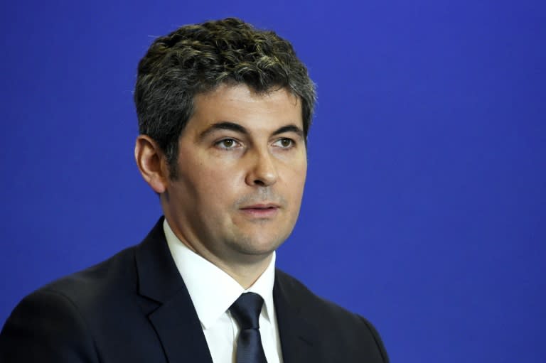 Chalons-sur-Saone Mayor Gilles Platret delivers a speech in Paris, on March 11, 2015