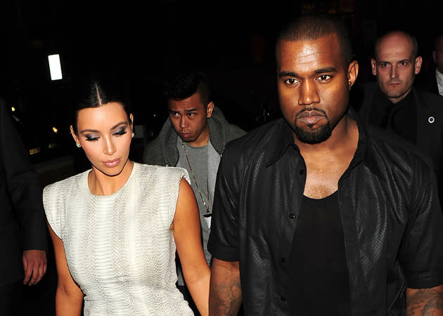 Kim Kardashian and Kanye West Dine at Zuma NYC