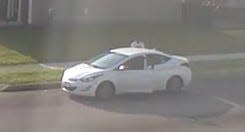 This Hyundai Elantra is believed to have been involved in an Aug. 3 hit-skip crash on the Southeast Side that left a teenager in critical condition. Central Ohio Crime Stoppers is offering a cash reward for information.