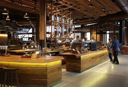 A view of the new Starbucks Reserve Roastery and Tasting Room during its preview in conjunction with the company's biennial investor meeting in Seattle, Washington December 4, 2014. REUTERS/Jason Redmond