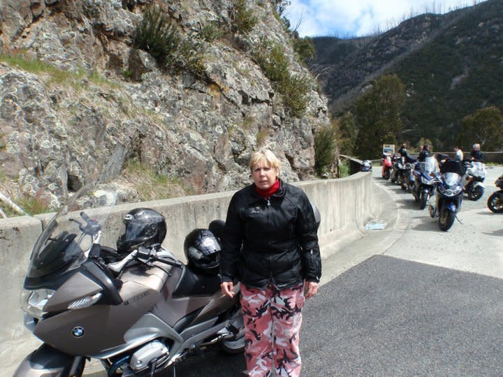 <strong>2010 again. Riding on the back of dad's motorbike was one of her favourite things to do. She got quite terrified when the helmets were on, but once moving had a blast. This had to stop in 2011, when an on-bike paranoia attack nearly caused an accident.</strong>