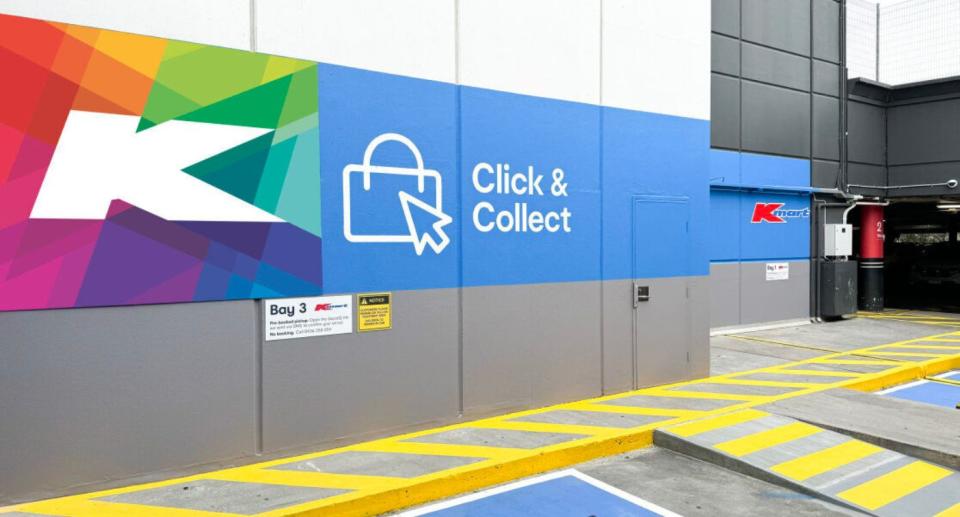 Kmart Eastland's new click-and-collect pick-up area