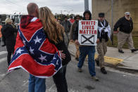 <p>People participate in a “White Lives Matter” rally in Shelbyville, Tenn., Oct. 28, 2017. (Photo: Stephanie Keith/Reuters) </p>