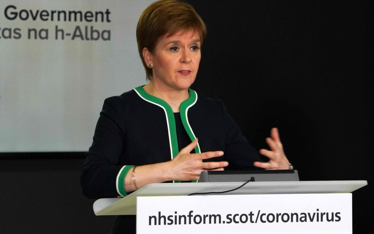 The First Minister has appeared regularly since March - AFP/AFP