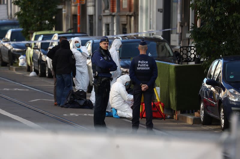 Aftermath of deadly shooting in Brussels