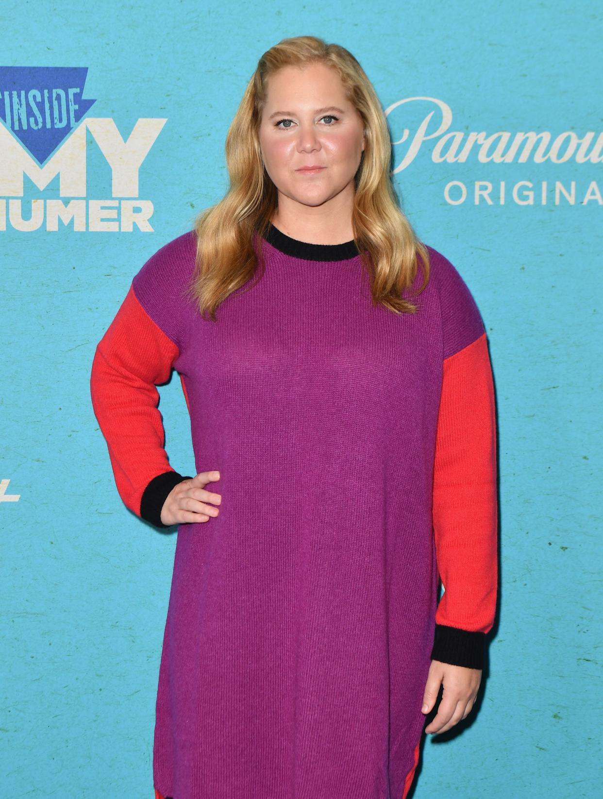 US comedian Amy Schumer arrives for the season five New York premiere of Inside Amy Schumer, at the Pendry Hotel in New York City on October 18, 2022. (Photo by ANGELA WEISS / AFP) (Photo by ANGELA WEISS/AFP via Getty Images)