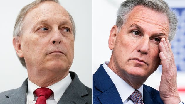 Rep. Andy Biggs (R-Ariz.) doesn't have enough support to become speaker. But he could steal votes from House Minority Leader Kevin McCarthy (R-Calif.).