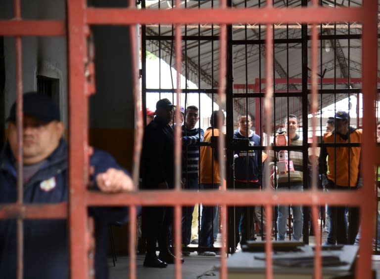 View of Tacumbu prison -where Brazilian drug trafficker Jarvis Chimenes Pavao was paying his sentence - in Asuncion