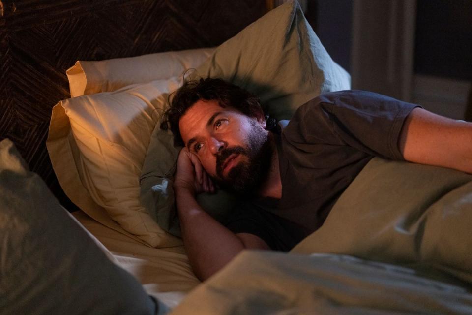 Problems in bed... Tom Cullen as Robert Averill (David Emery/Left Bank/Sony Pictu)