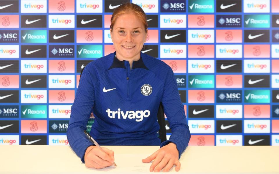 Sjoeke Nusken at Stamford Bridge - Chelsea to sign United States international Catarina Macario on free transfer - Getty Images/Harriet Lander 