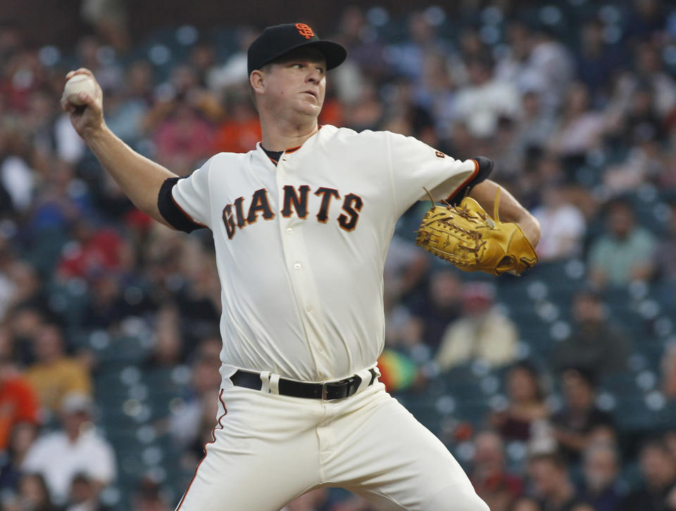 Matt Cain will hang up his cleats after Saturday’s start. (AP Photo/George Nikitin)