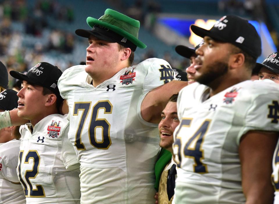 Notre Dame tackle Joe Alt falls in latest 247Sports mock 2024 NFL draft