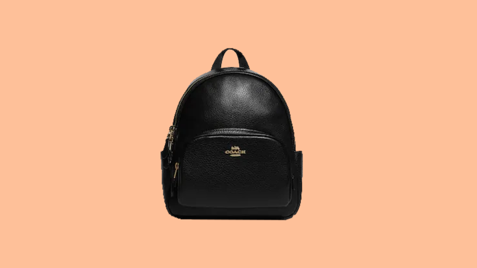 Get the Coach Mini Court Backpack in black for $119 right now.