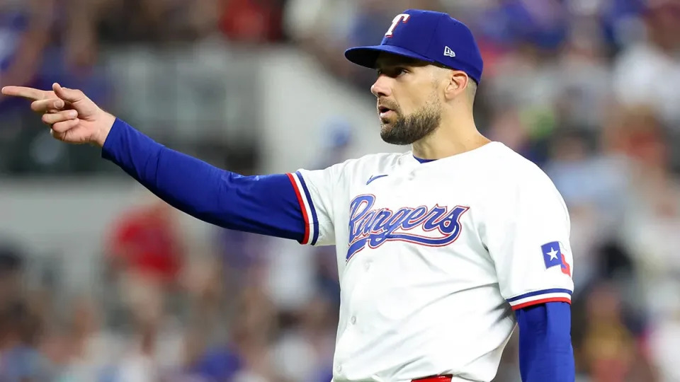 El lanzador de los Rangers Nathan Eovaldi