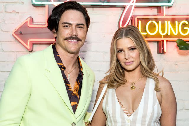 <p>Amanda Edwards/Getty</p> Tom Sandoval (L) and Ariana Madix attend the Friends and Family Opening at Schwartz & Sandy's with the cast of "Vanderpump Rules" at Schwartz & Sandy's Lounge on July 26, 2022 in Los Angeles, California.