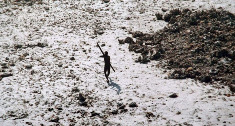 Police are taking painstaking efforts to avoid any disruption to the Sentinelese as they seek Mr Chau’s body. Image: Reuters