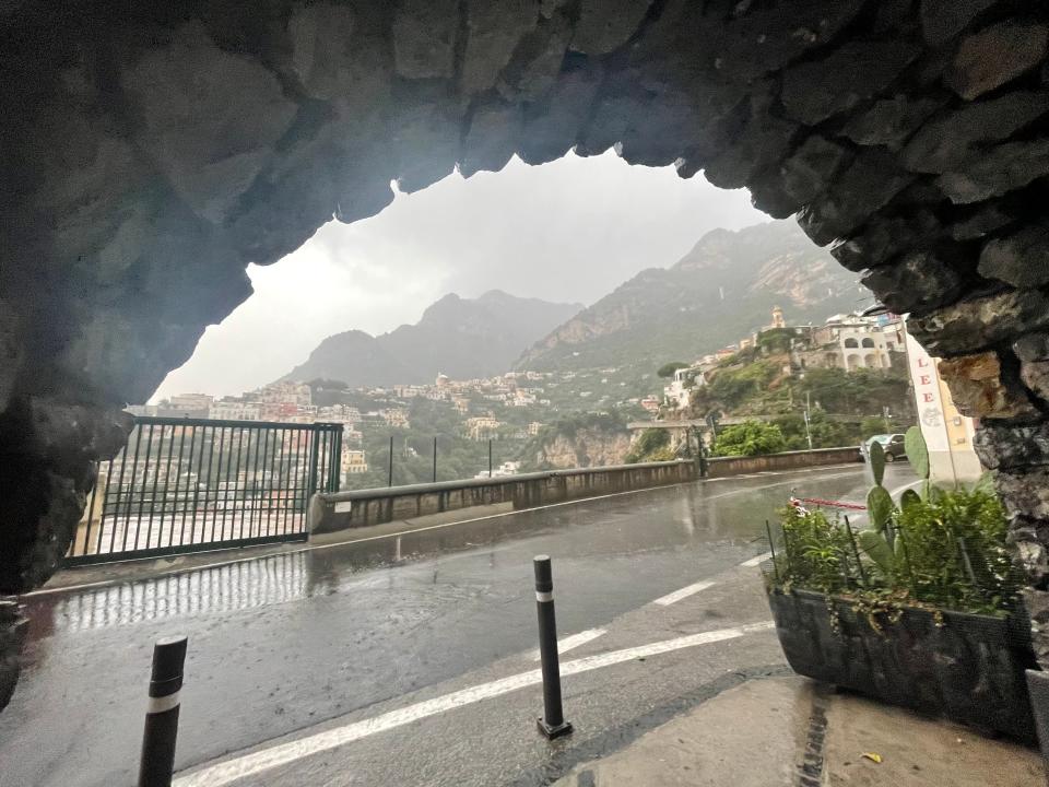 A rainy day in Positano.