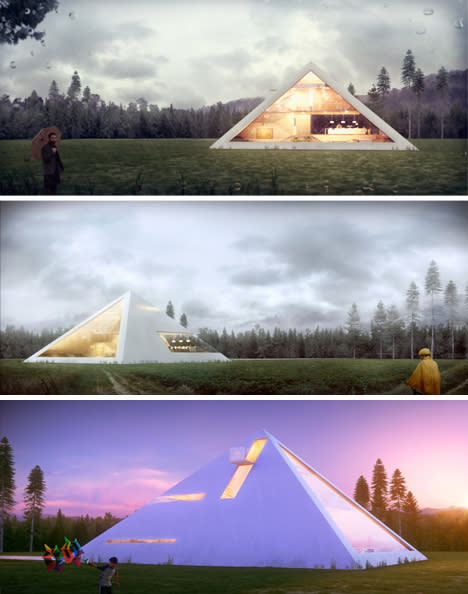 pyramid house renderings