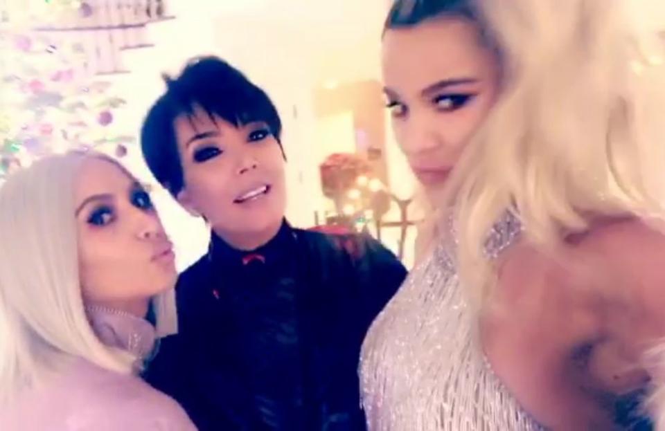 From left: Kim Kardashian West, Kris Jenner and Khloé Kardashian