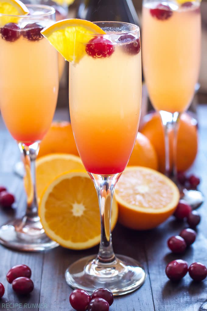 Cranberry Orange Mimosas