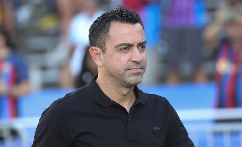 El entrenador del FC Barcelona, Xavi