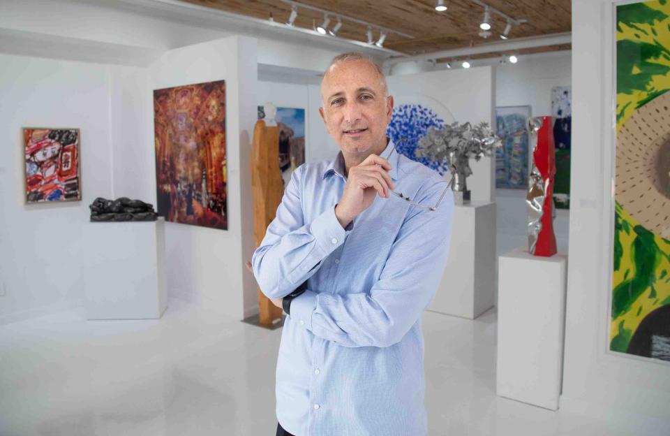 Howard Rosenbaum, co-founder of Rosenbaum Contemporary Gallery, stands in his Via Parigi gallery in March 2023.