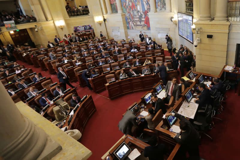 Foto de archivo. Imagen del Congreso de Colombia en un debate en la sede del legislativo en Bogotá