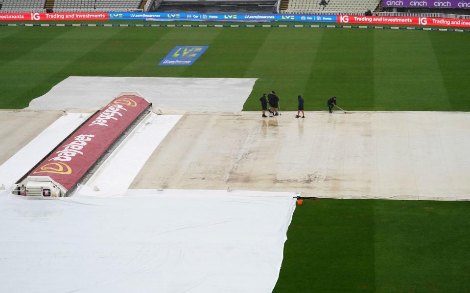 The groundstaff have a big job to do at Edgbaston