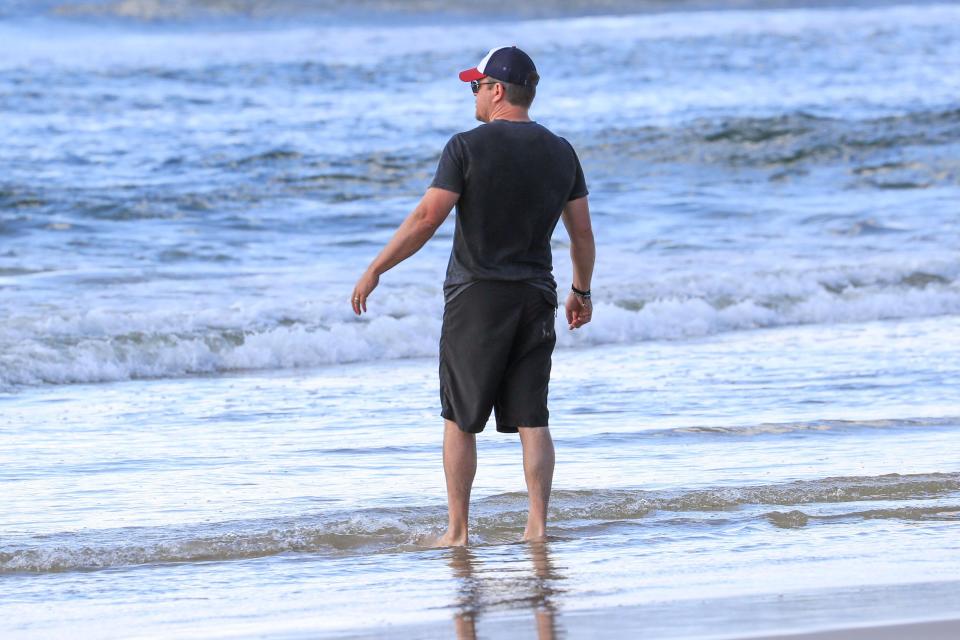 Matt Damon's family beach day in Byron Bay