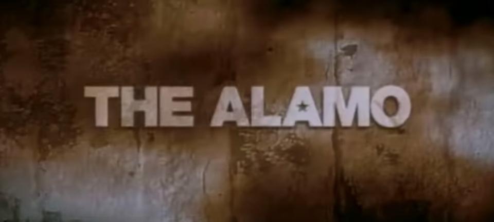 The title card for "The Alamo"