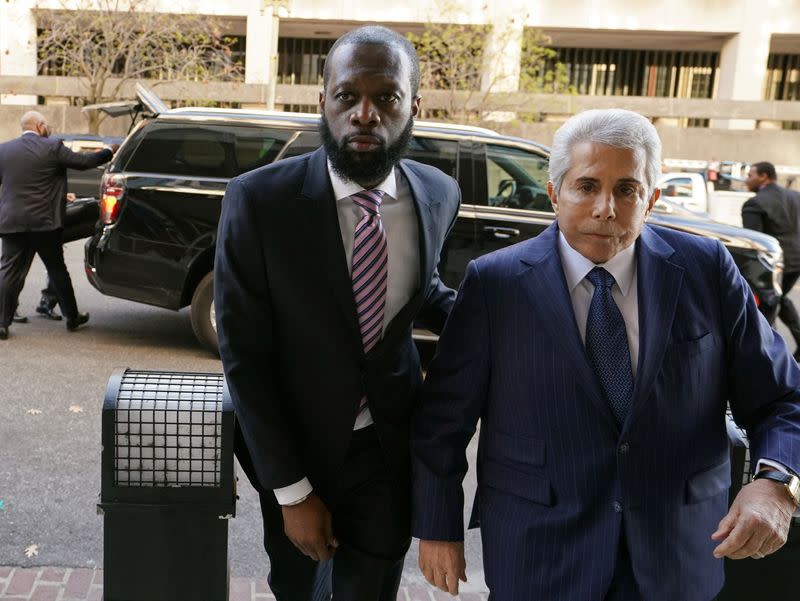 Rapper Pras arrives at U.S. District Court in Washington