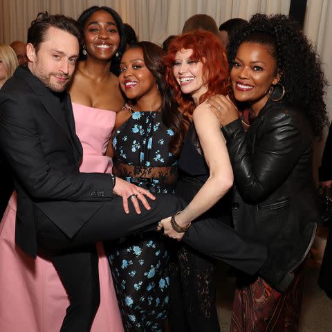 <p>Kevin Mazur/Getty Images for MPTF</p> Kieran Culkin, Ayo Edebiri, Quinta Brunson, Natasha Lyonne, and Yvette Nicole Brown