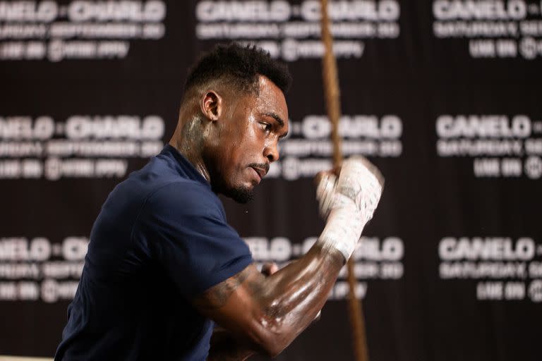 Jermell Charlo, en una sesión de entrenamiento