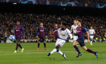 Soccer Football - Champions League - Group Stage - Group B - FC Barcelona v Tottenham Hotspur - Camp Nou, Barcelona, Spain - December 11, 2018 Tottenham's Danny Rose misses a chance to score Action Images via Reuters/Paul Childs