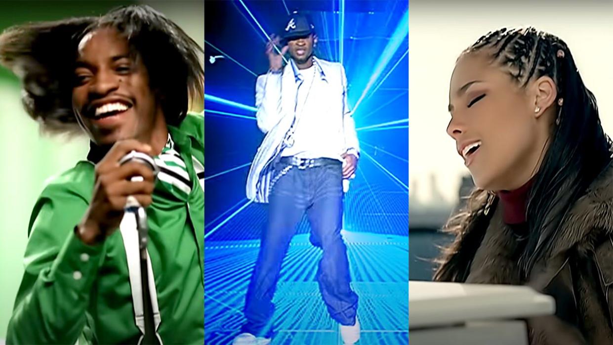 Music Video Stills outkast andre 3000 hey ya usher Yeah Alicia keys if I aint got you