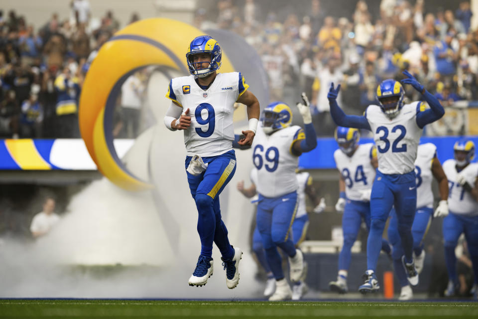 Matthew Stafford has the Rams in contention for a playoff spot in the NFC. (AP Photo/Kyusung Gong)