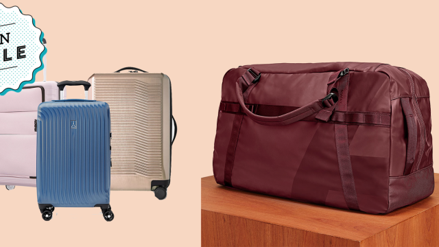 Travelers can snag luggage and suitcases at Nordstrom,  and more