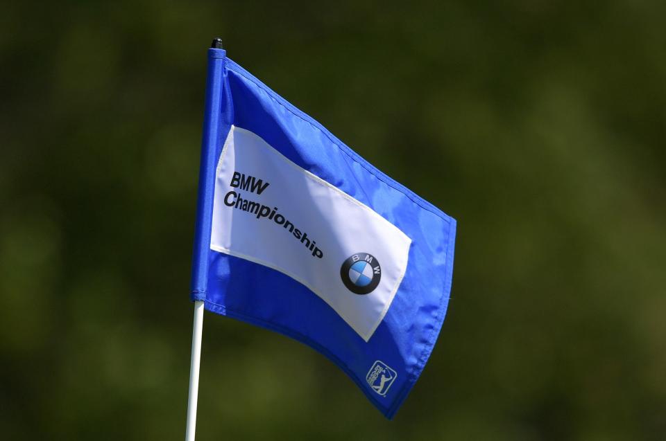 NEWTOWN SQUARE, PA - SEPTEMBER 06:  A pin flag is displayed during the first round of the BMW Championship at Aronimink Golf Club on September 6, 2018 in Newtown Square, Pennsylvania.  (Photo by Drew Hallowell/Getty Images)