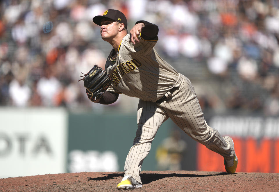 Adrian Morejon頂上教士後防戰力。（Photo by Thearon W. Henderson/Getty Images）