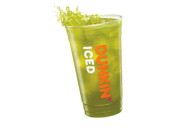 <p>Dunkin'</p> The Kiwi Watermelon Dunkin' Refresher