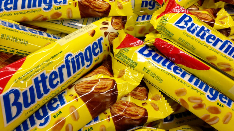 Butterfinger Bars in a pile